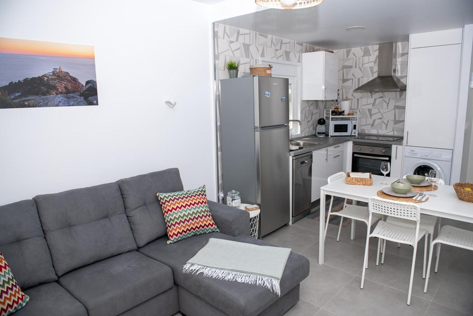 Apartamento O Tranvia En El Centro De Финистерре Экстерьер фото